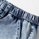  Abigail Drawstring Elastic Waistband Jeans