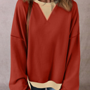 Red Clay XXL Abigail Drop Shoulder Oversized Sweatshirt