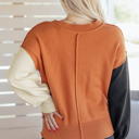  Abigail Edge Bubble Sleeve Sweater