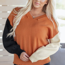  Abigail Edge Bubble Sleeve Sweater