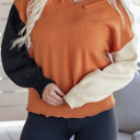  Abigail Edge Bubble Sleeve Sweater