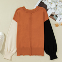  Abigail Edge Bubble Sleeve Sweater
