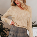  Abigail Lace Patchwork Sleeve Sweater