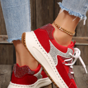  Abigail Lace Up Breathable Sneakers