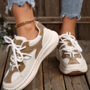  Abigail Lace Up Breathable Sneakers