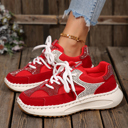  Abigail Lace Up Breathable Sneakers