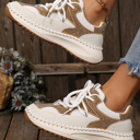  Abigail Lace Up Breathable Sneakers
