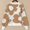  Abigail Pattern Drop Shoulder Sweater