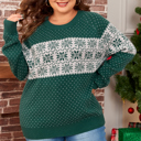  Abigail Pattern Drop Shoulder Sweater
