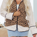  Abigail Piping Open Front Jacket