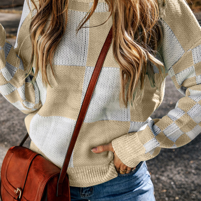 Abigail Print Drop Shoulder Sweater