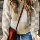  Abigail Print Drop Shoulder Sweater