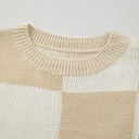  Abigail Print Drop Shoulder Sweater