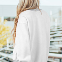  Abigail Shoulder Reversible Mock Sweatshirt