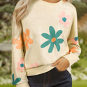  Abigail Terry Flower Print Sweatshirt