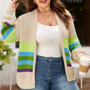  Adalee Crochet Open Front PLUS Cardigan