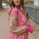  Adalee Printed Puff Sleeve Shirt