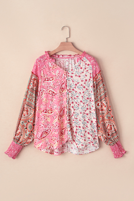 Adalee Printed Puff Sleeve Shirt
