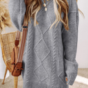 Gray XL Adalee Shoulder Loose Fit Sweater