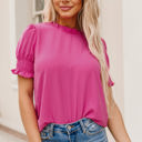  Adalee Smocked Puff Sleeve Blouse