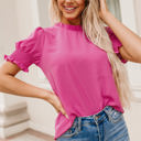  Adalee Smocked Puff Sleeve Blouse