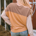  Adaline Ribbed Loose top Long Sleeve Top