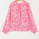  Adalyn Floral Puff Sleeve Lightweight Blouse