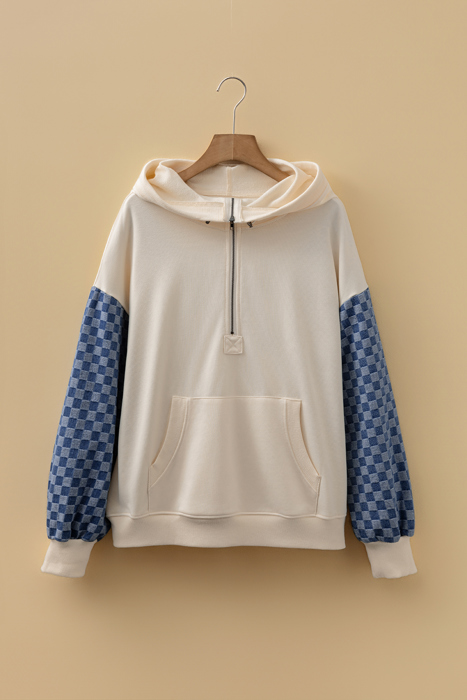 Adalynn Kangaroo Half Zipper Hoodie