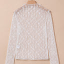  Adalynn Sheer Floral Lace Long Sleeve Top