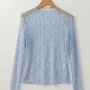 Ashleigh Blue Large Adalynn Sheer Floral Lace Long Sleeve Top