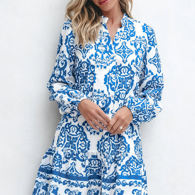 Adalynn Tribal Button Up Loose Mini Dress