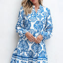  Adalynn Tribal Button Up Loose Mini Dress