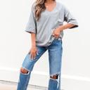  Adelaide Sleeve Oversized T Shirt