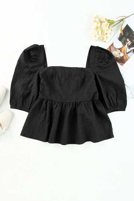 Adelina Square Neck Puff Sleeve Blouse