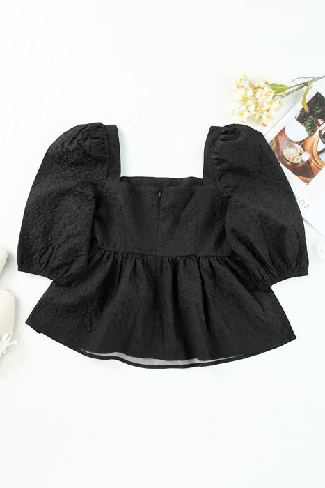 Adelina Square Neck Puff Sleeve Blouse