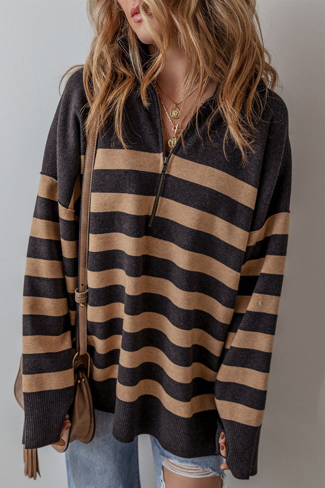 Adeline Stripe Oversized Sweater