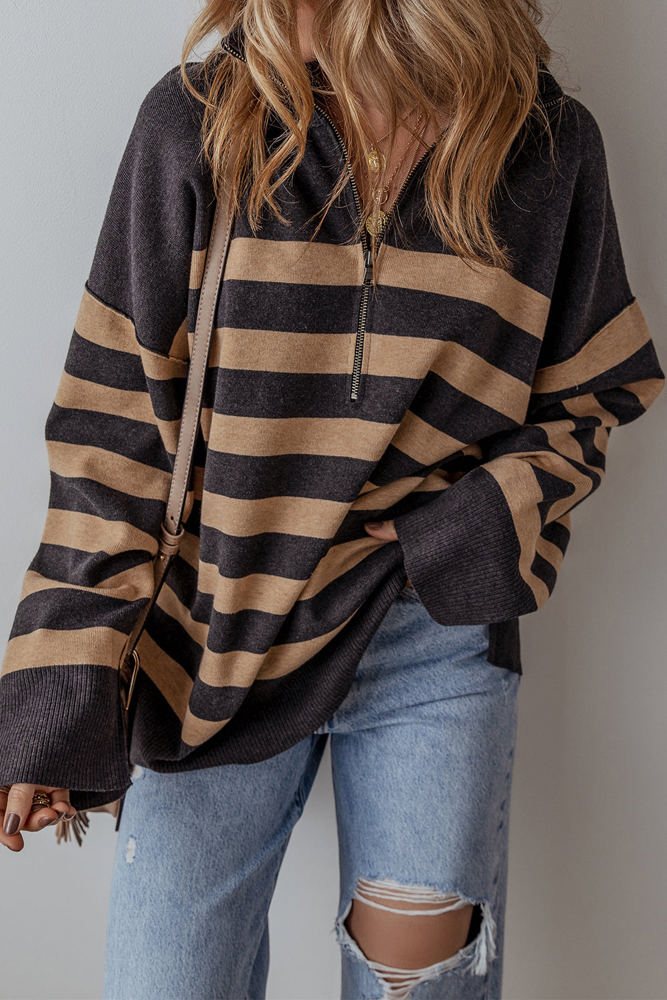 Adeline Stripe Oversized Sweater