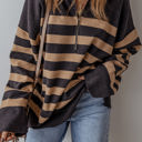  Adeline Stripe Oversized Sweater