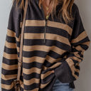  Adeline Stripe Oversized Sweater