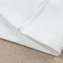  Adelyn Ribbed Knit High Long Sleeve Top