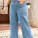  Adelyn Textured Wide Leg PLUS Jeans