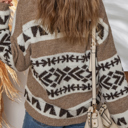  Adelynn Geometric Pattern Front Sweater