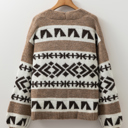  Adelynn Geometric Pattern Front Sweater
