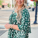  Adelynn Square Ruffled Trim PLUS Blouse