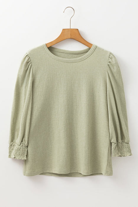 Adelynn Textured Half Sleeve Blouse