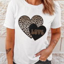 White Medium Adriana Printed Valentines Graphic Tee