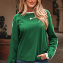 Bright Green Small Ailani Sleeve T Shirt Long Sleeve Top