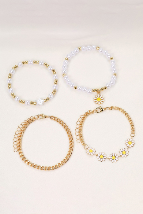 Ailany Beaded Chain Bracelet Set