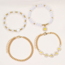  Ailany Beaded Chain Bracelet Set