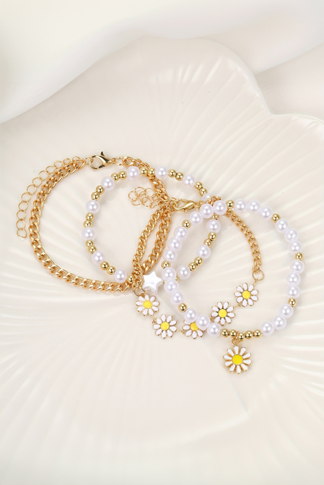 Ailany Beaded Chain Bracelet Set